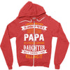 Super Cool Papa Of A Freaking Awesome Daughter Zipper Hoodie
