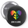 Love is Love Heart Pin-back button