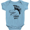 i wanna rock! Baby Bodysuit
