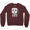 minecraft ghast drawing Crewneck Sweatshirt