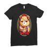 brown bear Ladies Fitted T-Shirt