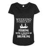 fishing funny Maternity Scoop Neck T-shirt
