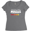 musculs installing Women's Triblend Scoop T-shirt