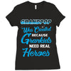 Grandpop Was Created because Grankids Need Real Heroes Ladies Fitted T-Shirt