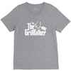 the grillfather  funny bbq V-Neck Tee