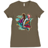 peacock Ladies Fitted T-Shirt