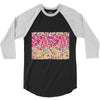 pink triangle print 3/4 Sleeve Shirt