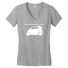 only smarties have the answer'   funny Women's V-Neck T-Shirt