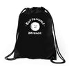 buttonhole brigade Drawstring Bags