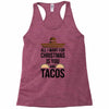 i love you and tacos. Racerback Tank