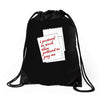 i pretend to work they pretend to pay me Drawstring Bags