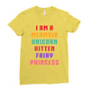 i am a mermaid unicorn kitten fairy princess Ladies Fitted T-Shirt
