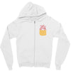 Heart Pocket Zipper Hoodie
