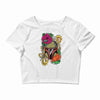 boba flower Crop Top