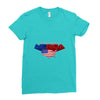 america flag Ladies Fitted T-Shirt