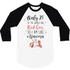 red head unicorn 3/4 Sleeve Shirt
