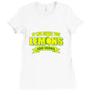if life gives you lemons, add vodka t shirt Ladies Fitted T-Shirt