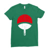 uchiha clan symbol Ladies Fitted T-Shirt