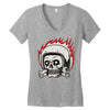 skull biker Women's V-Neck T-Shirt
