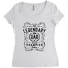 The Legendary Dad World Champion Women's Triblend Scoop T-shirt