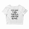 step aside coffee this is a job for alcohol Crop Top