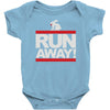 run away rabbit Baby Onesie
