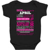 quens are born in april Baby Bodysuit