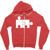 rude jigsaw ideal birthday present or gift Zipper Hoodie