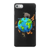 animal polygon around the planet iPhone 7 Case