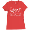 cream rock band punk Ladies Fitted T-Shirt