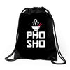 asian food humor chopsticks Drawstring Bags