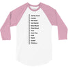 Beard Growth Scale 3/4 Sleeve Shirt