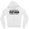 vegetarian ask yourself why not vegan food foodie tofu geek tee shirt Zipper Hoodie