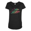 merry christmas Maternity Scoop Neck T-shirt