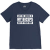 my biceps funny printed V-Neck Tee