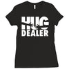 hug dealer love Ladies Fitted T-Shirt
