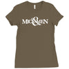 of mice and men logo Ladies Fitted T-Shirt