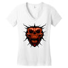 evil face Women's V-Neck T-Shirt