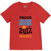 Class of 2017 Proud Grand Father Graduation V-Neck Tee