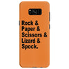 rock paper scissors lizard spock big bang theory geek nerd gift t shir Samsung Galaxy S8