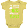 my broom broke! so now i nurse Baby Bodysuit