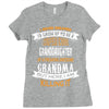 Super Cool Granddaughter Of A Freaking Awesome Grandma Ladies Fitted T-Shirt