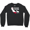 californian boxer lover Crewneck Sweatshirt