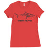 shark alpha Ladies Fitted T-Shirt