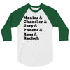 Friends Tv Show 3/4 Sleeve Shirt