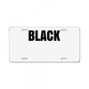 black License Plate