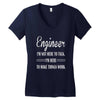 i'm not here to talk Women's V-Neck T-Shirt