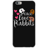 peace love rabbits iPhone 6/6s Case