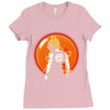 Goku Super Saiyan Dragon Ball 4 star Ladies Fitted T-Shirt