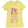 Keep Calm And Call Daryl Ladies Fitted T-Shirt